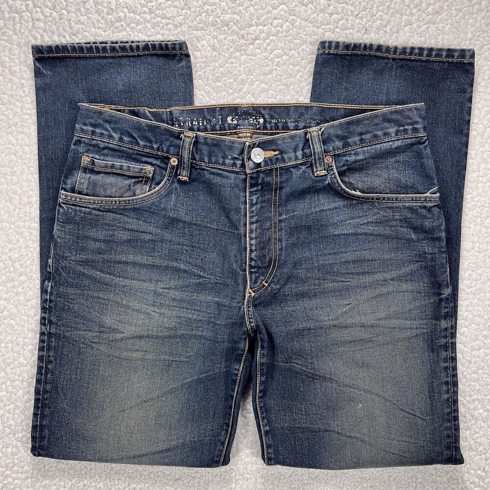 Fossil Jeans Men's 34x30‎ Straight Leg USA Y2K Heritage Denim Streetwear Grunge